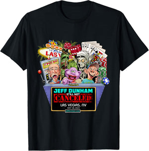 Jeff Dunham Las Vegas, NV (2023) T-Shirt - T-Shirt | Black
