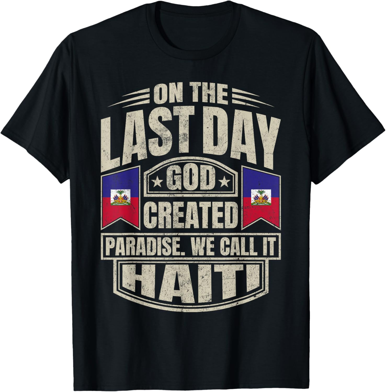 Haitian Men & Women Haiti T-Shirt - T-Shirt | Black