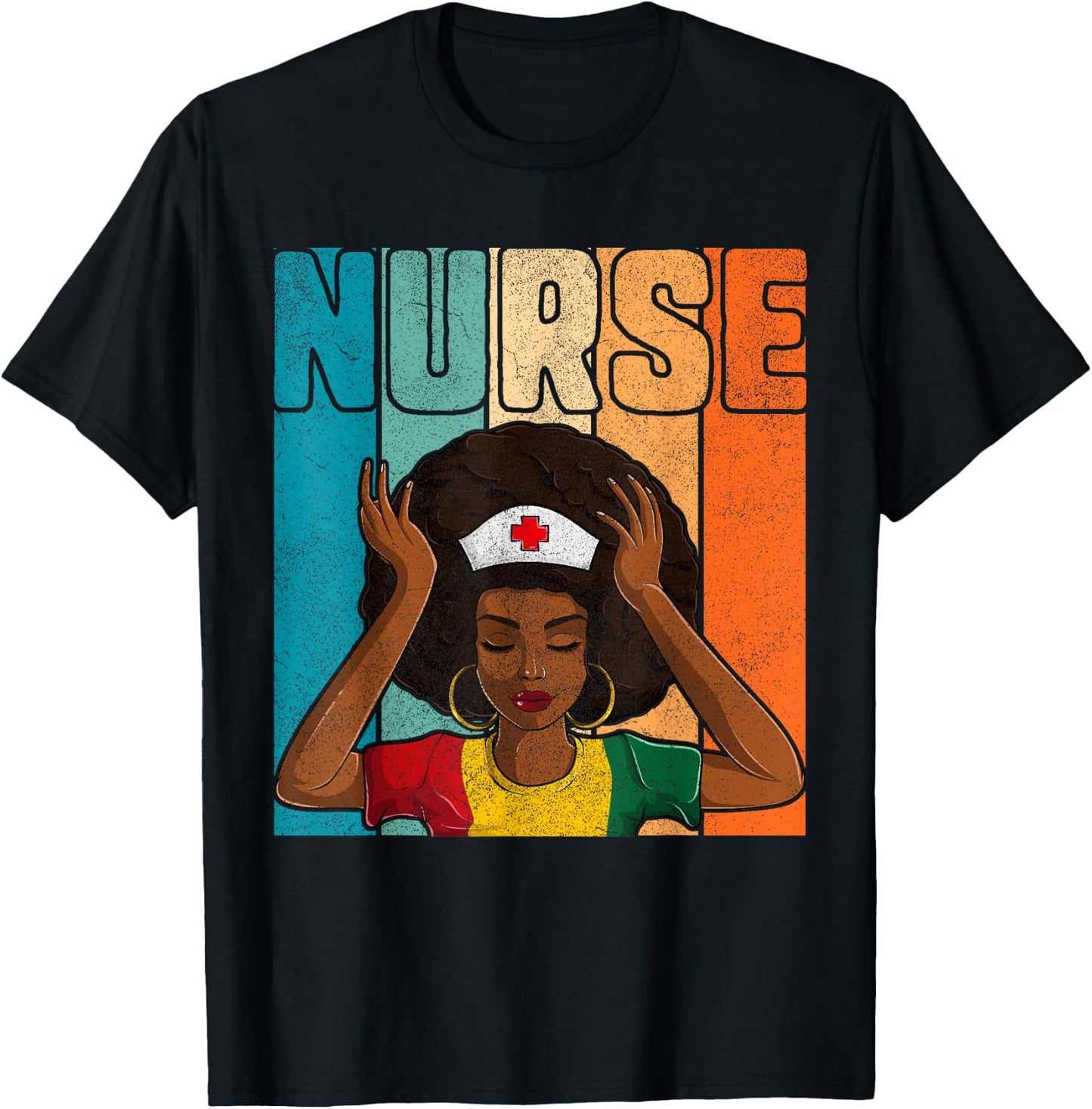 Black History Month T Shirts Women, Black Juneteenth Nurse T-Shirt - T-Shirt | Black