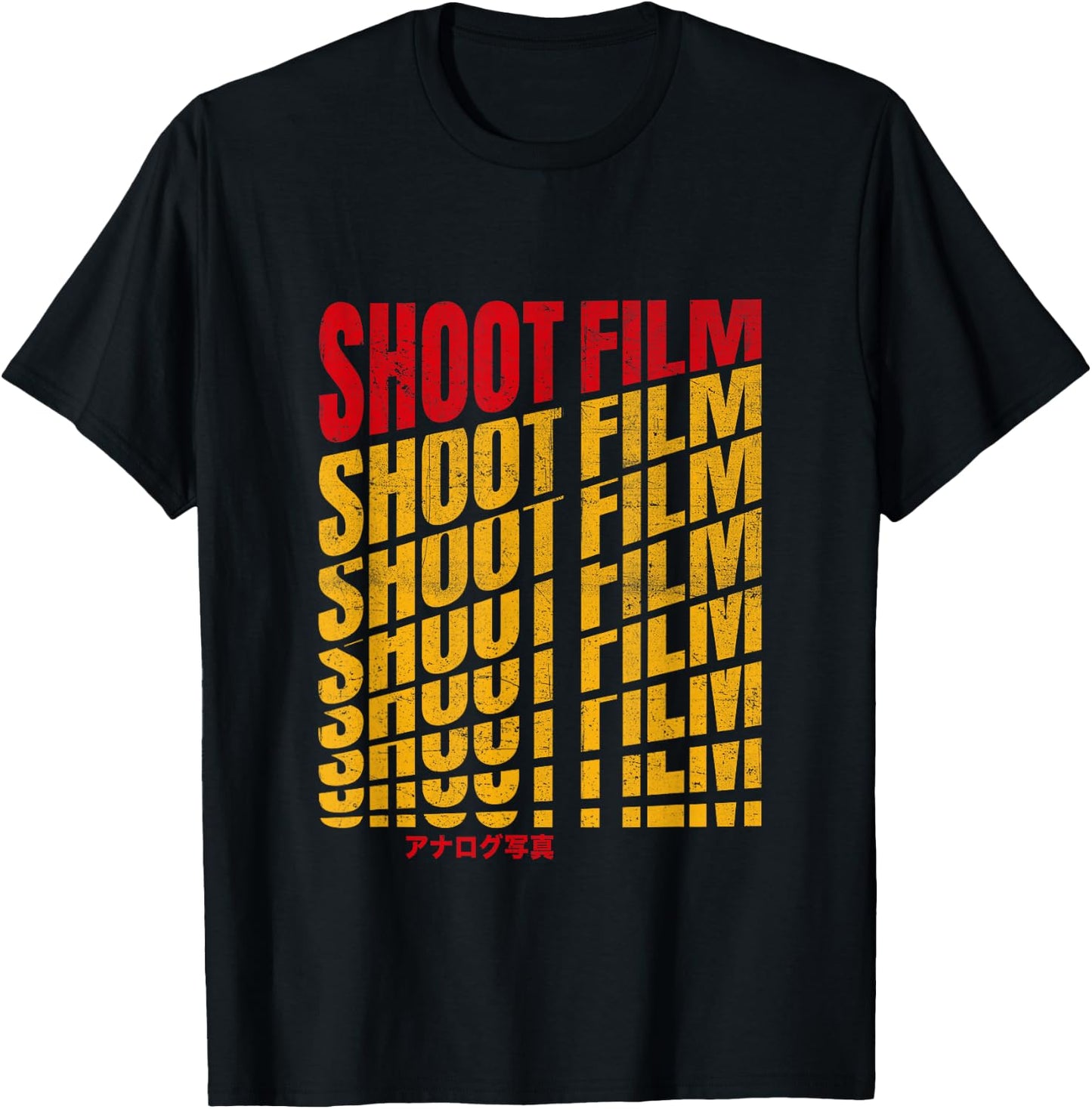 Shoot Film Retro Analogue Film Camera Analog Photography T-Shirt - T-Shirt | Black