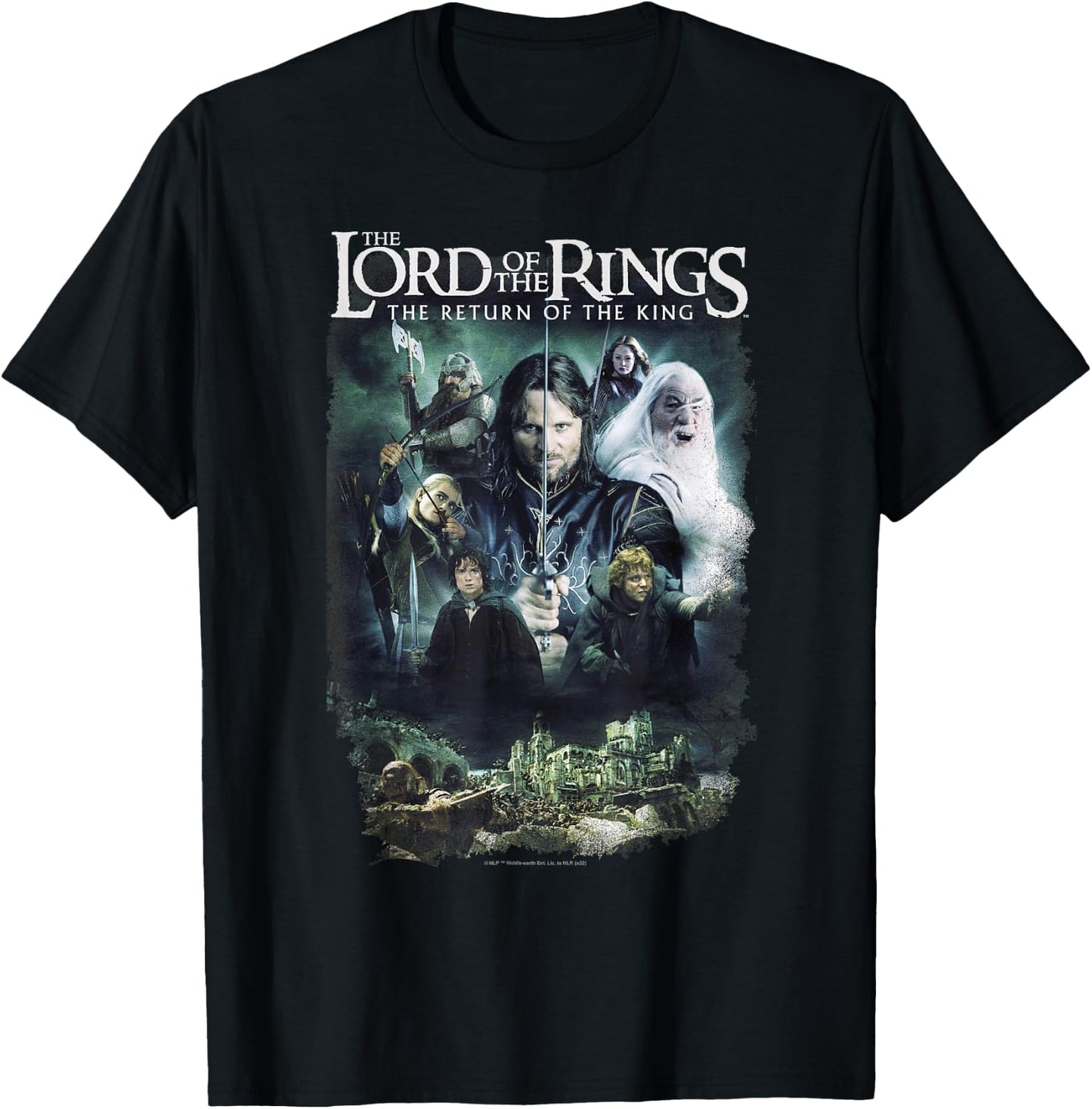 The Lord of The Rings The Return of The King Iconic Poster T-Shirt - T-Shirt | Black