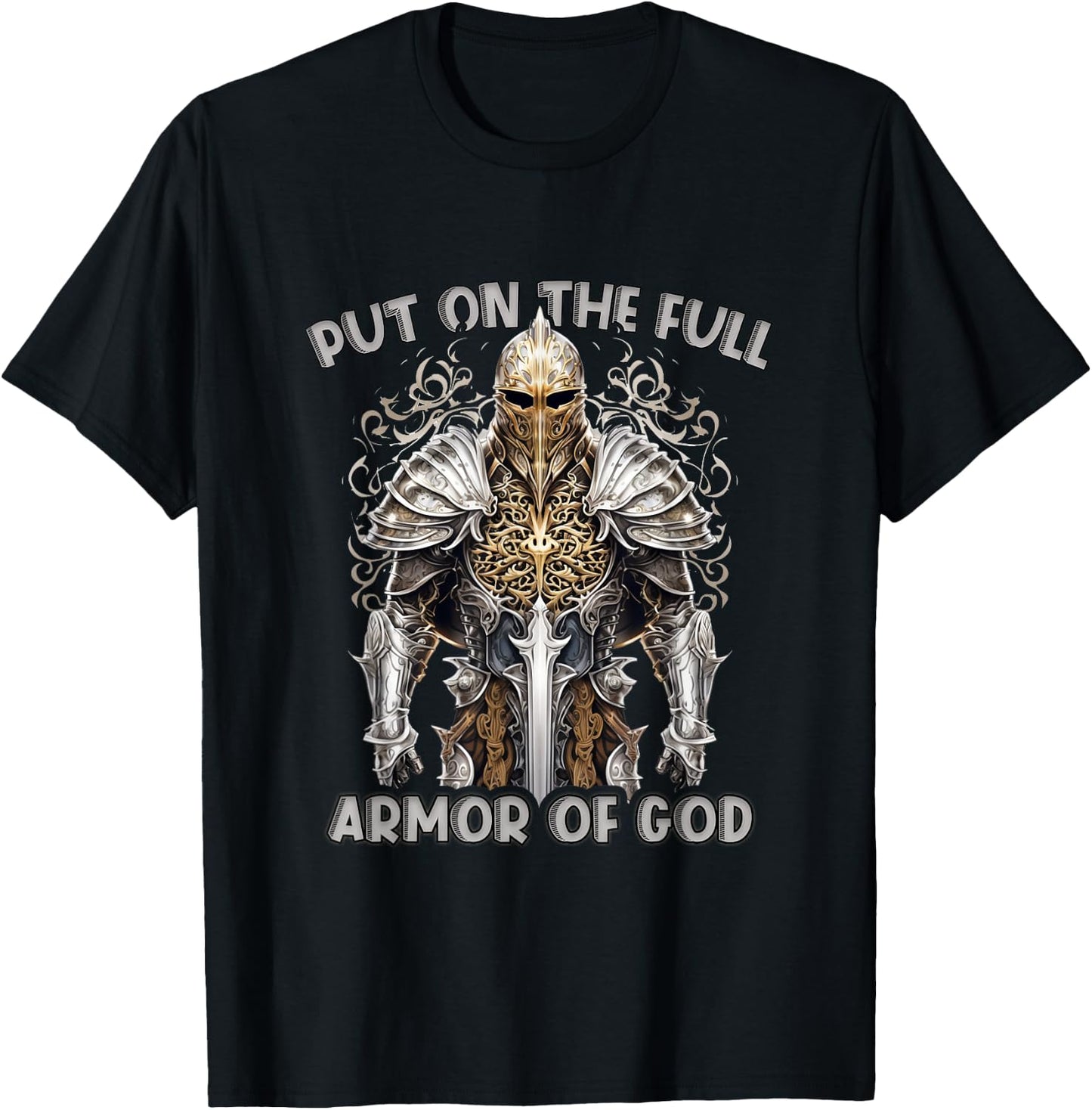 Armor of God Christian Bible Verse Religious T-Shirt - T-Shirt | Black
