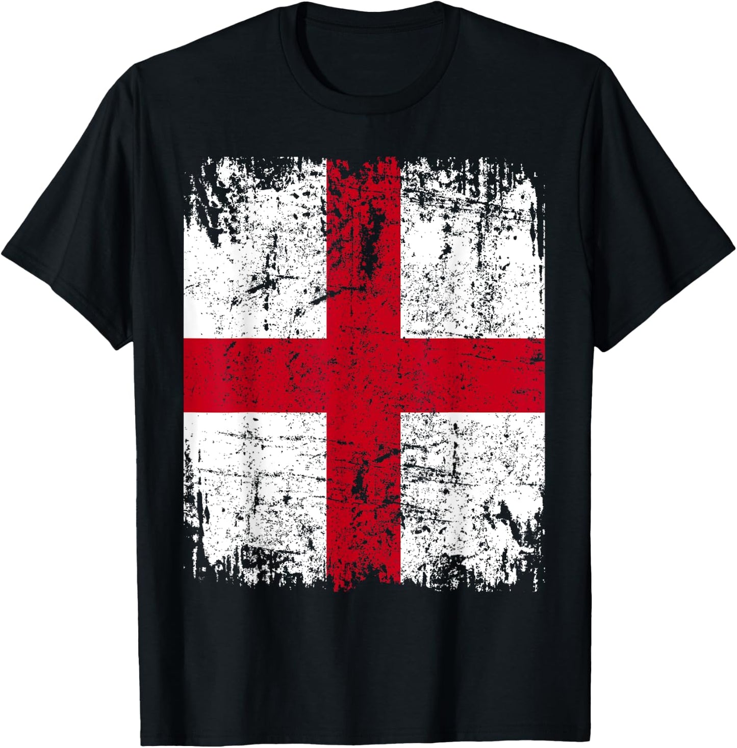 ENGLAND Flag Vintage | Men Women Kids | ENGLAND T-Shirt - T-Shirt | Black
