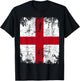 ENGLAND Flag Vintage | Men Women Kids | ENGLAND T-Shirt - T-Shirt | Black