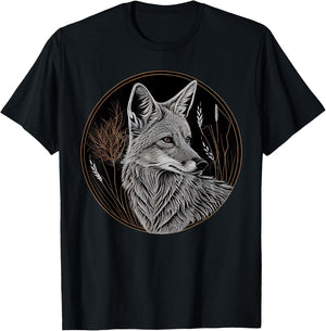 Coyote Animal Lover Wildlife Coyotes T-Shirt - T-Shirt | Black