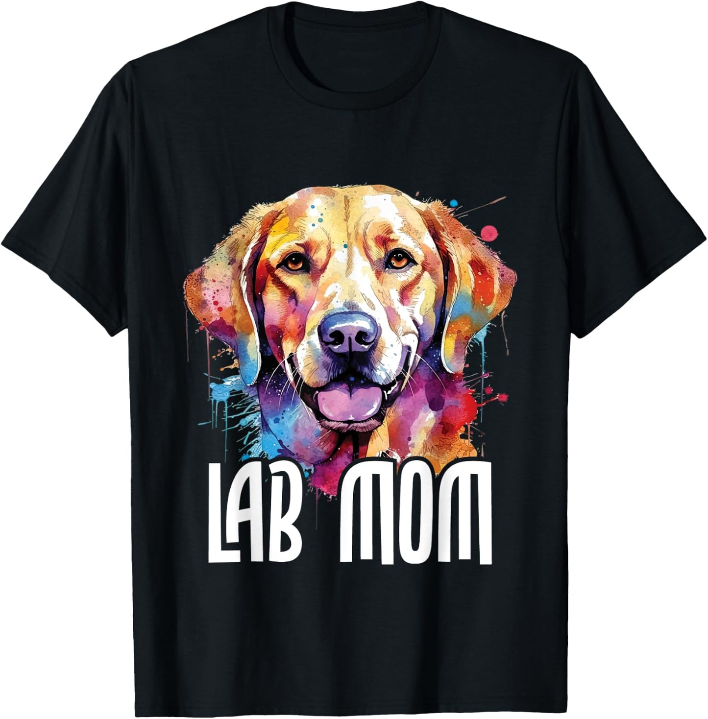 Lab Mom - Mother's Day Puppy Trainer Dog Owner Pet Breeder Women Girls Kids T-Shirt - T-Shirt | Black