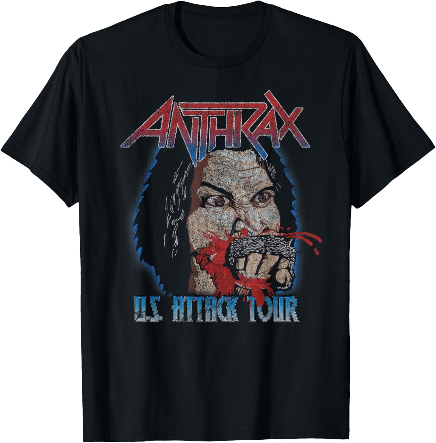 Anthrax – U.S Attack Tour T-Shirt - T-Shirt | Black
