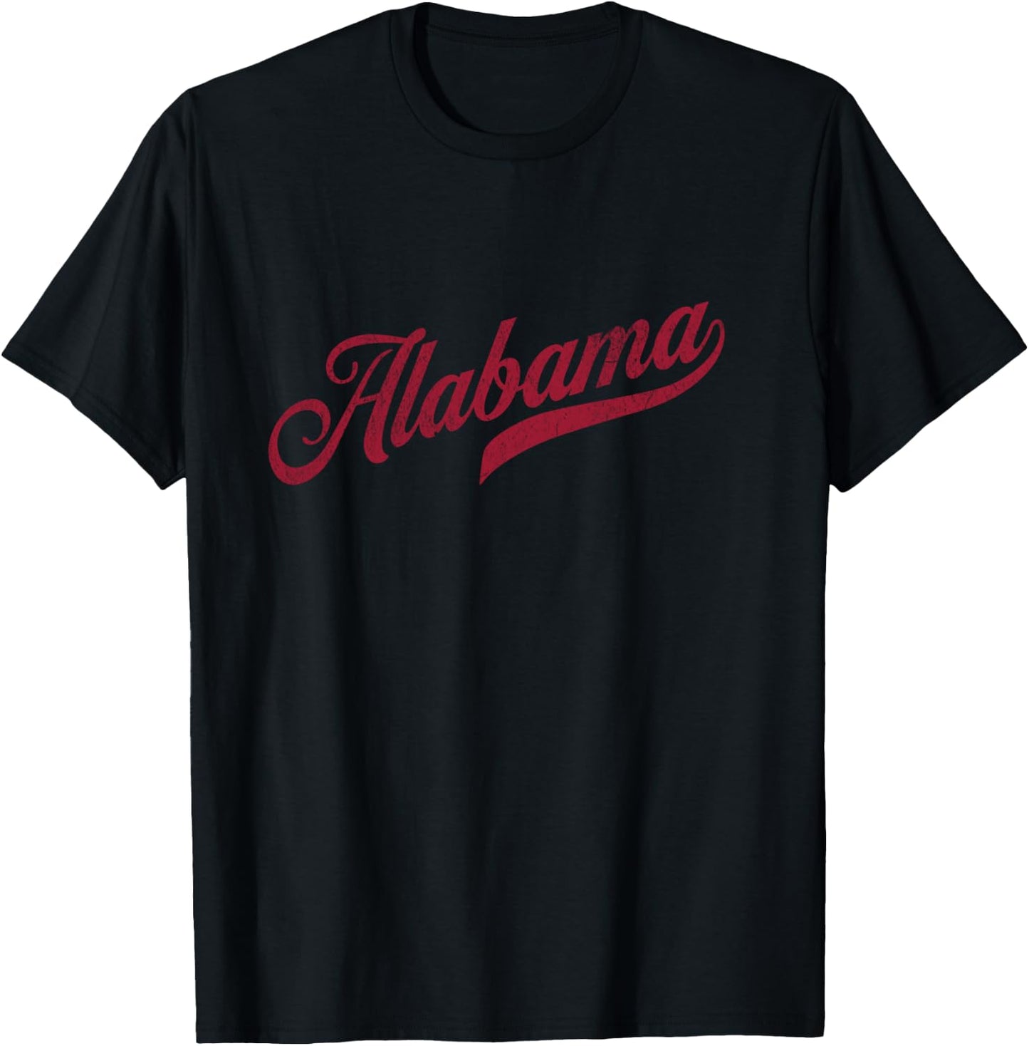 Alabama Varsity Script Classic Sports Jersey Style T-Shirt - T-Shirt | Black