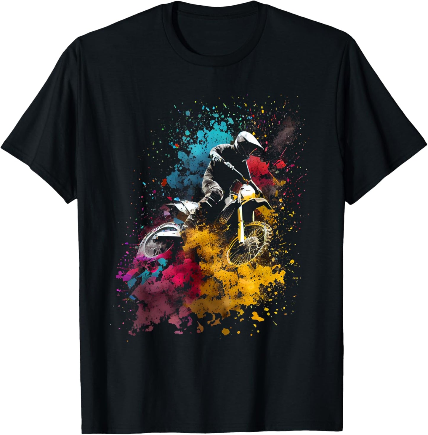 Motocross Enduro Supermoto Bike Dirt Biker Gift T-Shirt - T-Shirt | Black