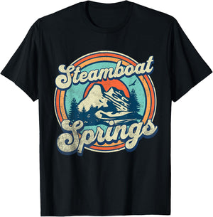 Steamboat Springs Colorado T-Shirt - T-Shirt | Black