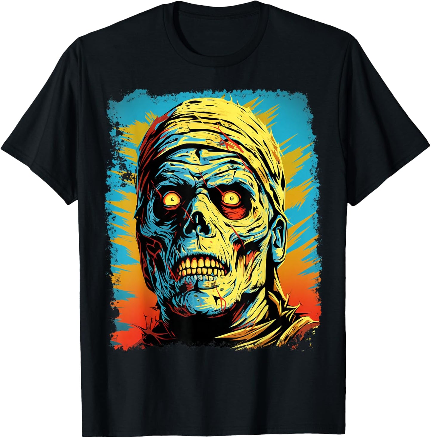 Scary Mummy T-Shirt - T-Shirt | Black
