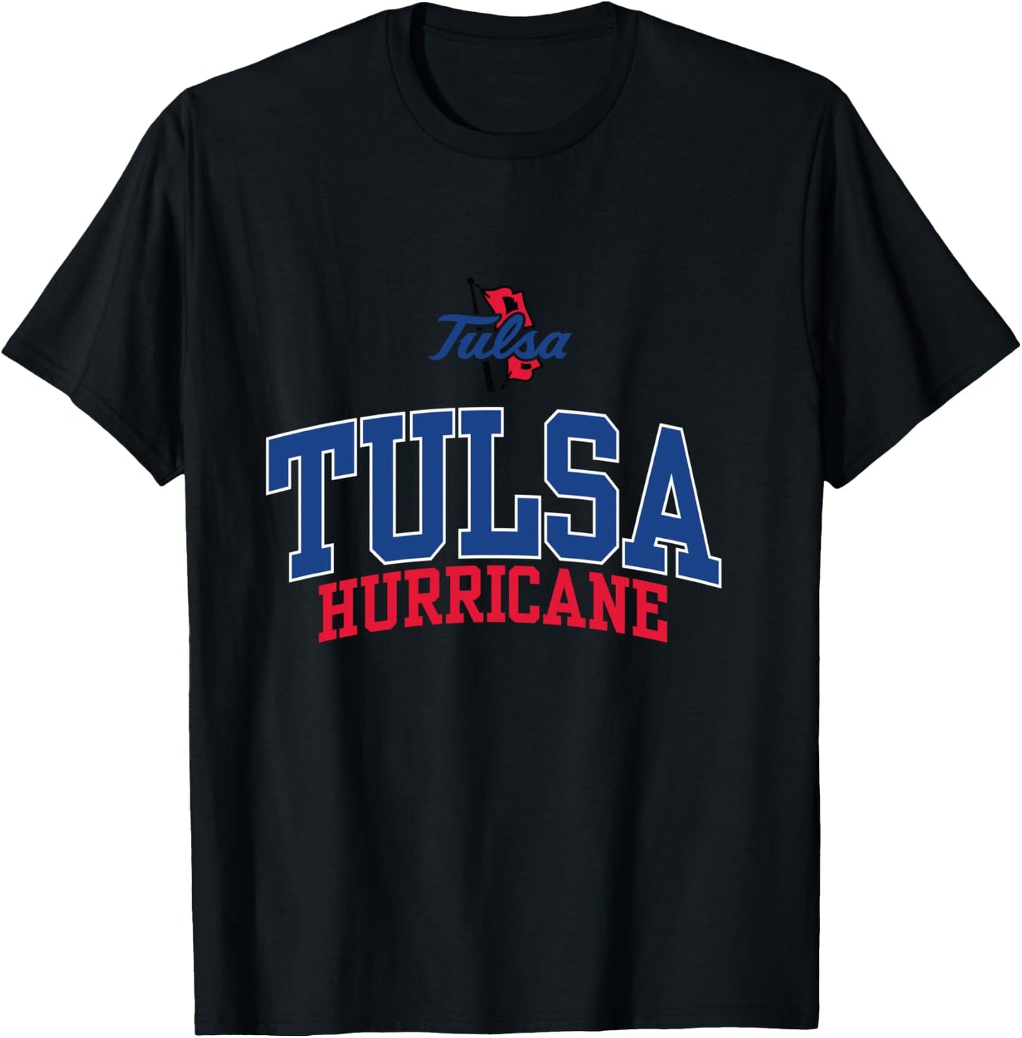 Tulsa Golden Hurricane | Official NCAA Merch | NCAFTUL04 T-Shirt - T-Shirt | Black