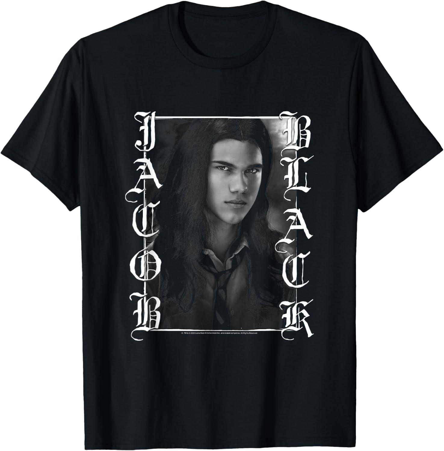 Twilight Jacob Black Gothic Frame Moody Portrait Movie T-Shirt - T-Shirt | Black