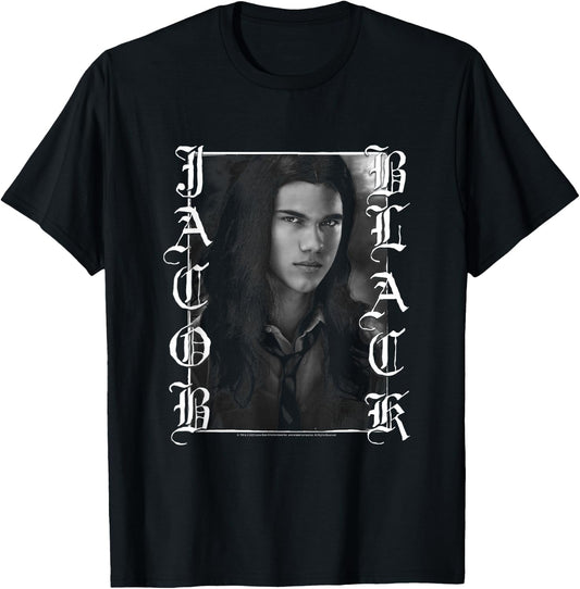 Twilight Jacob Black Gothic Frame Moody Portrait Movie T-Shirt - T-Shirt | Black