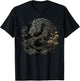 Japanese Art Dragon Japan Chinese Asian Graphic Print T-Shirt - T-Shirt | Black