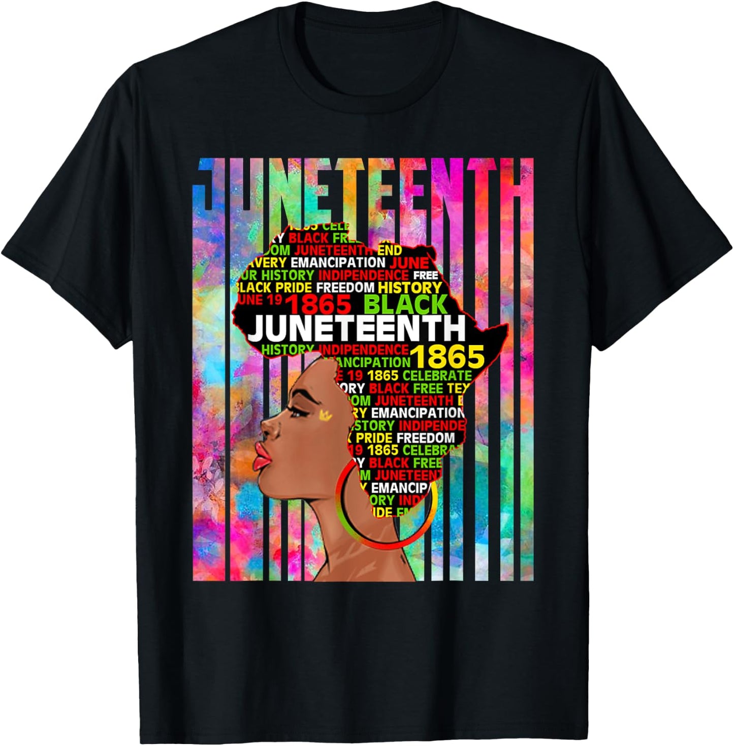 Juneteenth Freedom Day African American June 19th Junenth T-Shirt - T-Shirt | Black