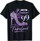 This Queen Makes 99 Looks Fabulous Shirt 99th Birthday Women T-Shirt - T-Shirt | Black
