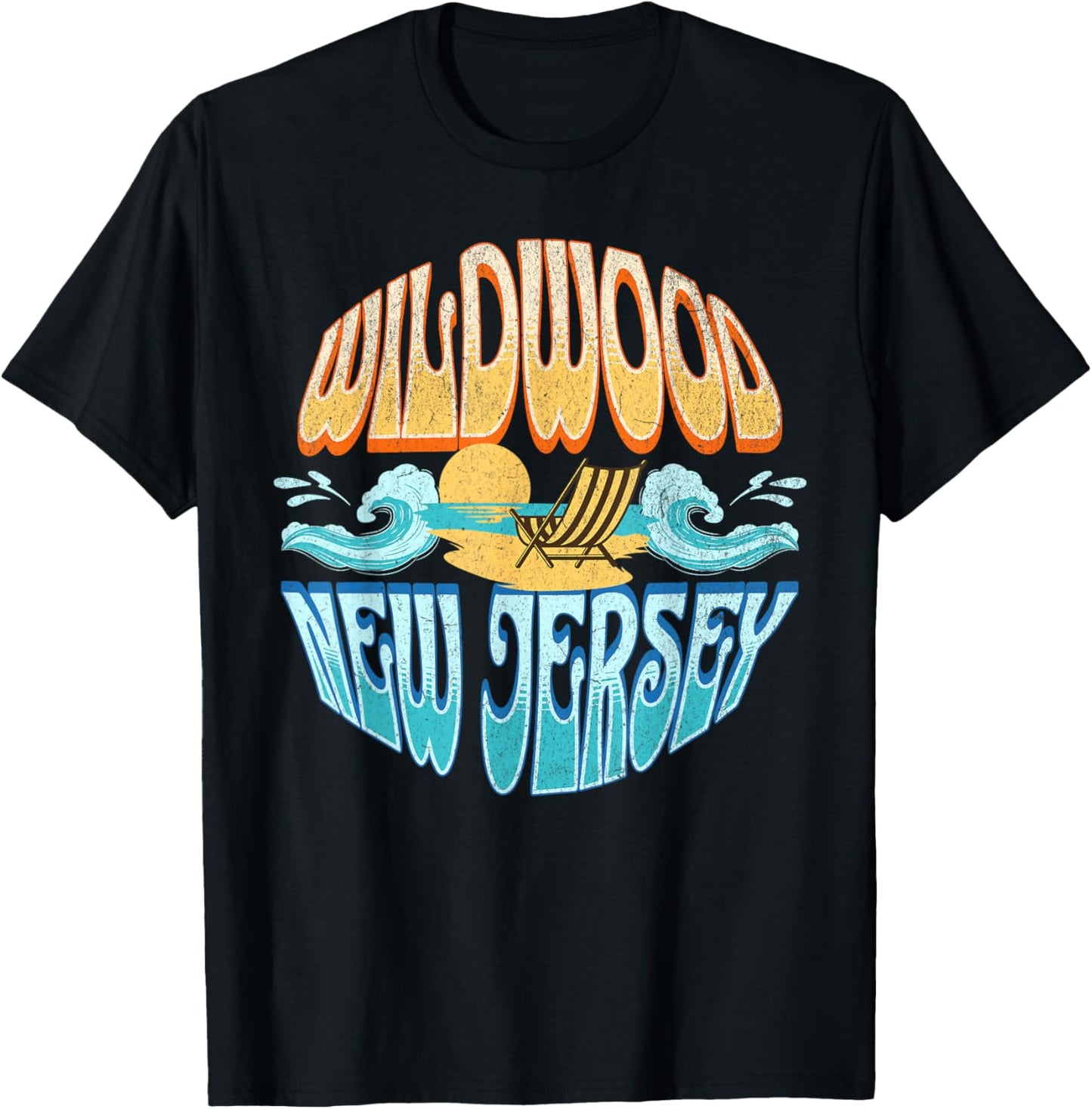 Wildwood New Jersey T-Shirt - T-Shirt | Black