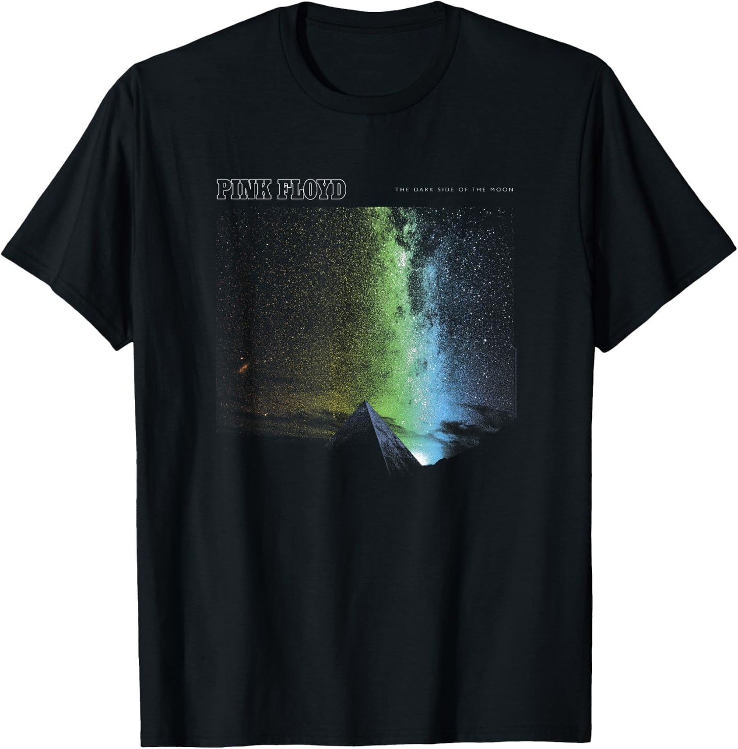 Pink Floyd The Dark Side of the Moon Pyramid with Prism Sky T-Shirt - T-Shirt | Black
