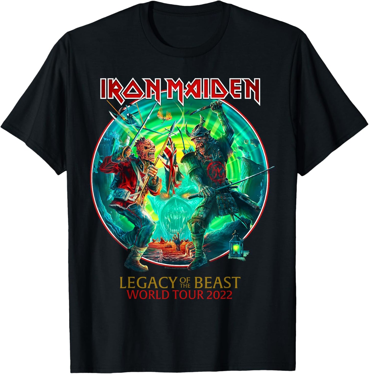 Iron Maiden - Legacy of The Beast World Tour 2022 Small T-Shirt - T-Shirt | Black