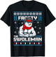 Frosty the Swoleman Funny Ugly Christmas Sweater Gym Workout T-Shirt - T-Shirt | Black