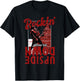 Stranger Things Christmas Eddie Munson Rockin' Upside Down T-Shirt - T-Shirt | Black