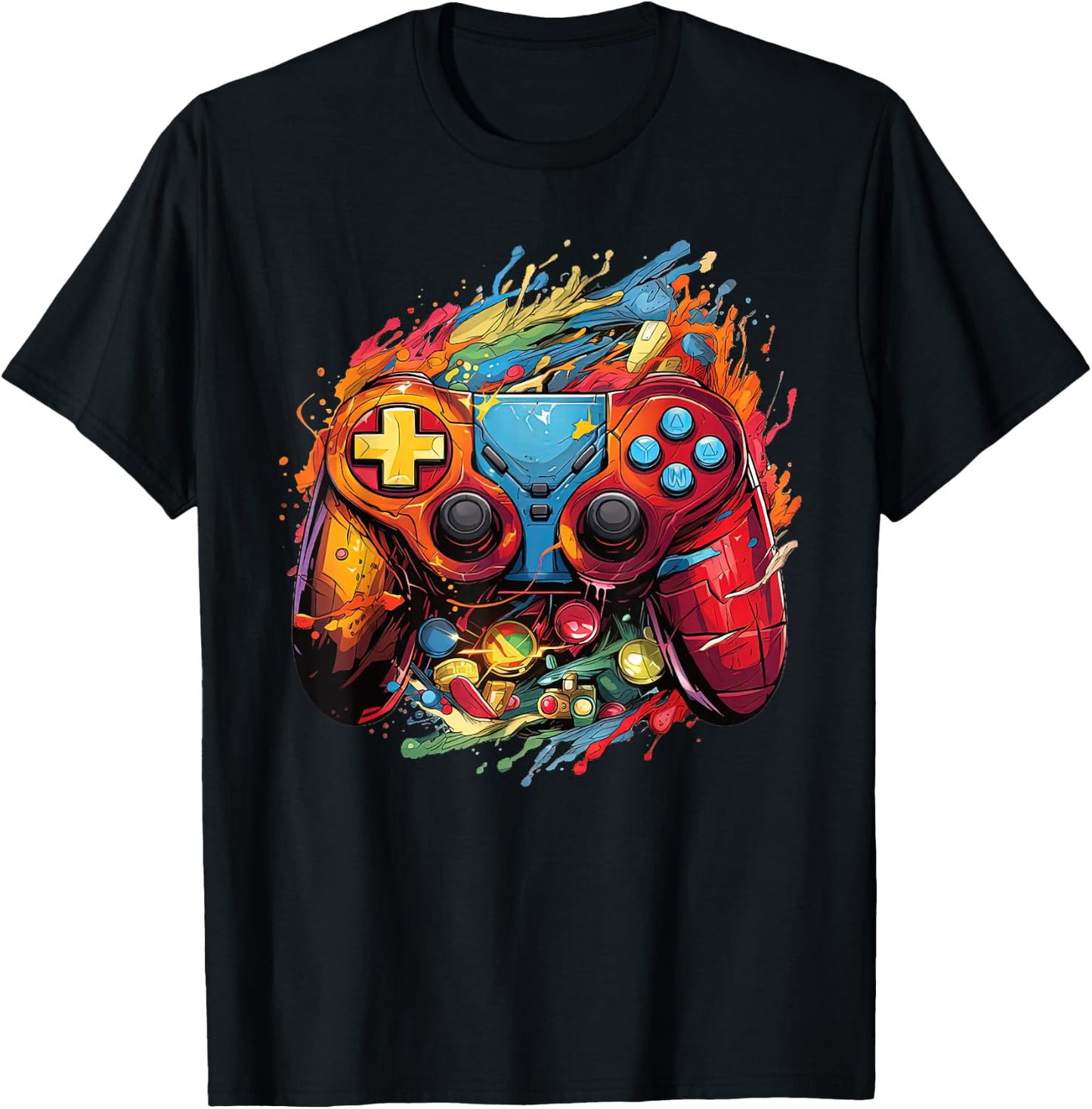 Gamer Aesthetic Graphic Gaming Video Games Boys Teens Kids T-Shirt - T-Shirt | Black