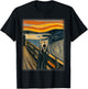 The Scream Cat Funny Munch Cat | Cat Lover, Cat Mom, Cat Dad T-Shirt - T-Shirt | Black