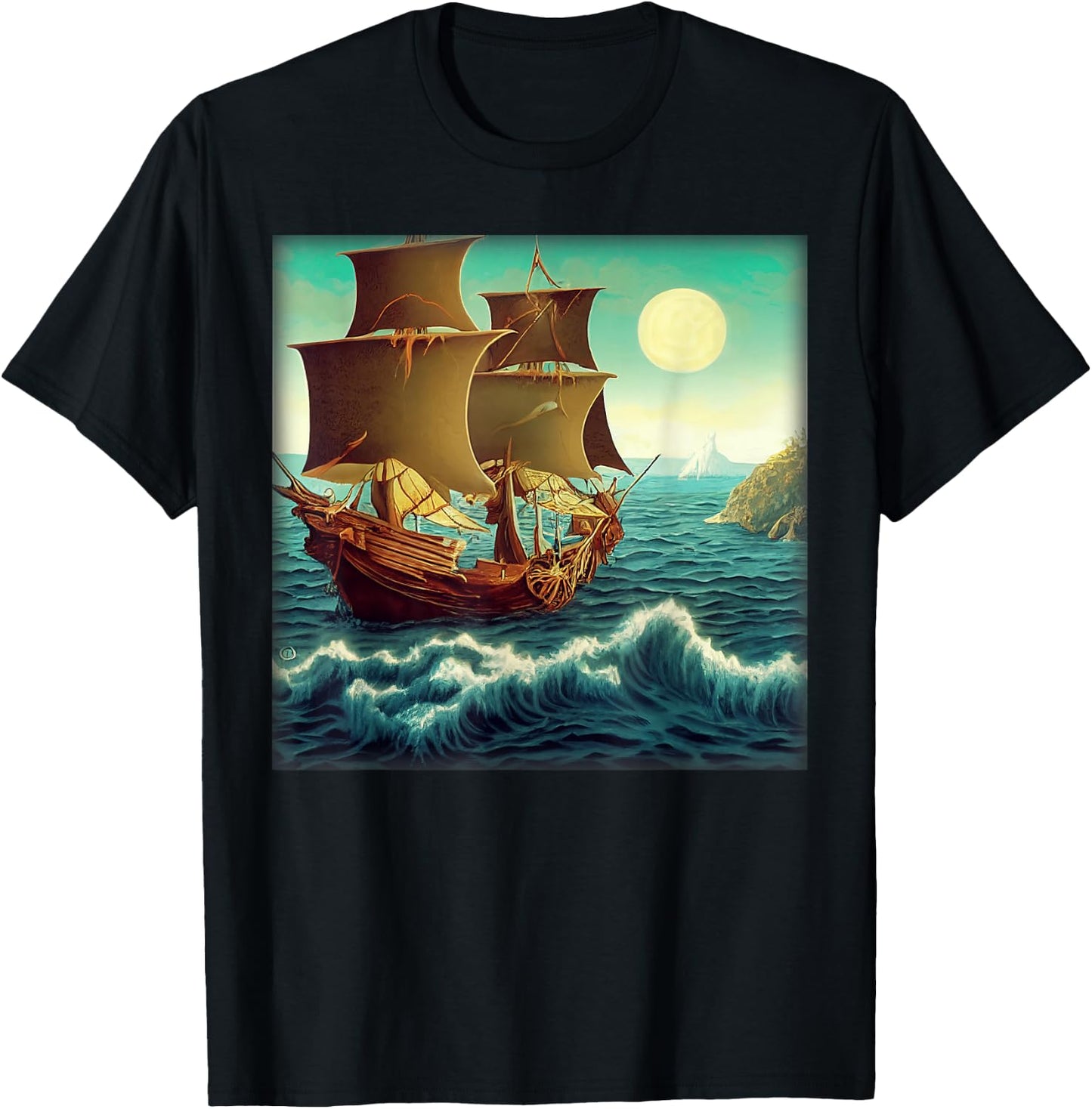 A Background Pirate In Monkey's Island T-Shirt - T-Shirt | Black