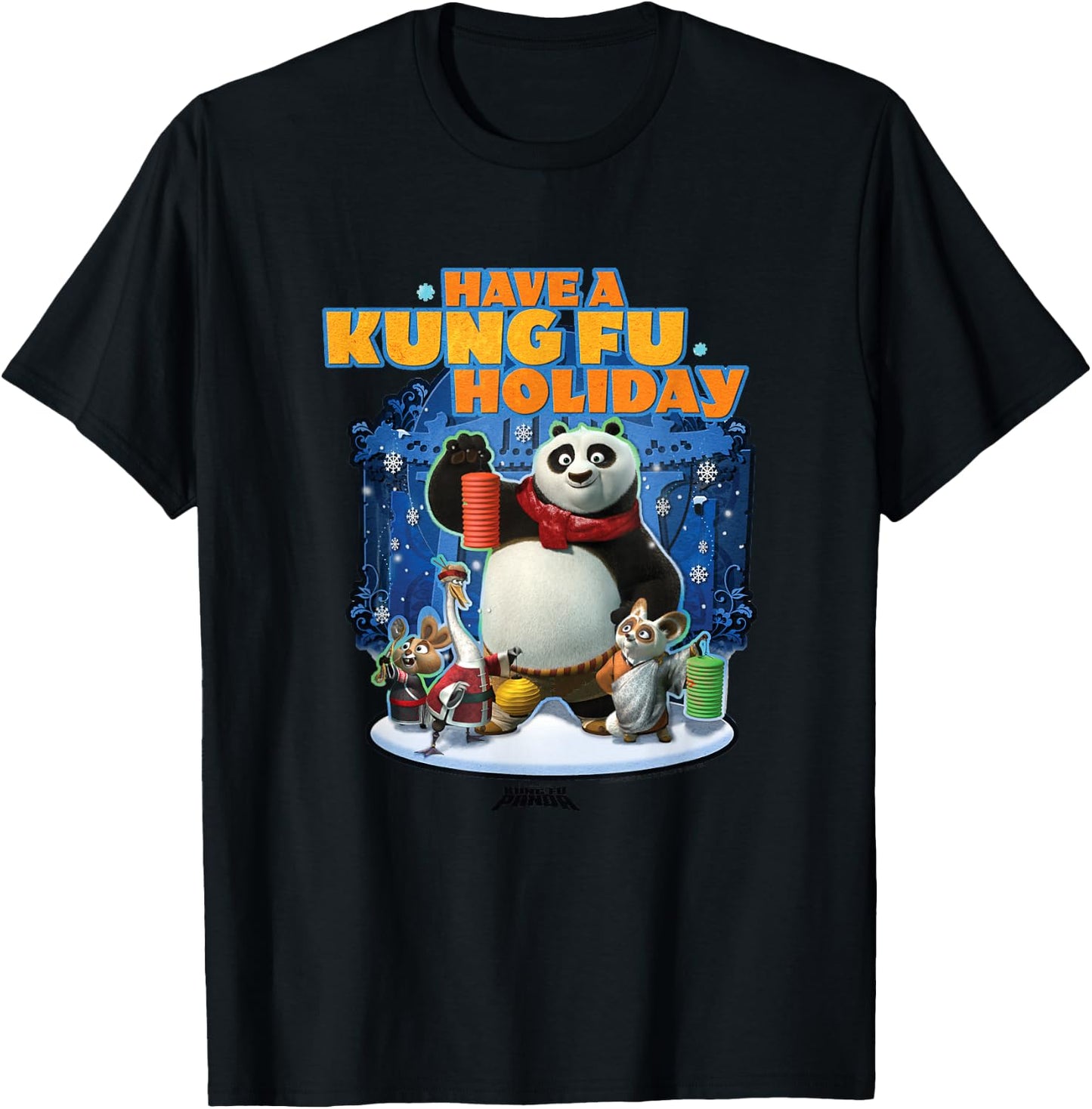 DreamWorks Kung Fu Panda Holiday T-Shirt - T-Shirt | Black