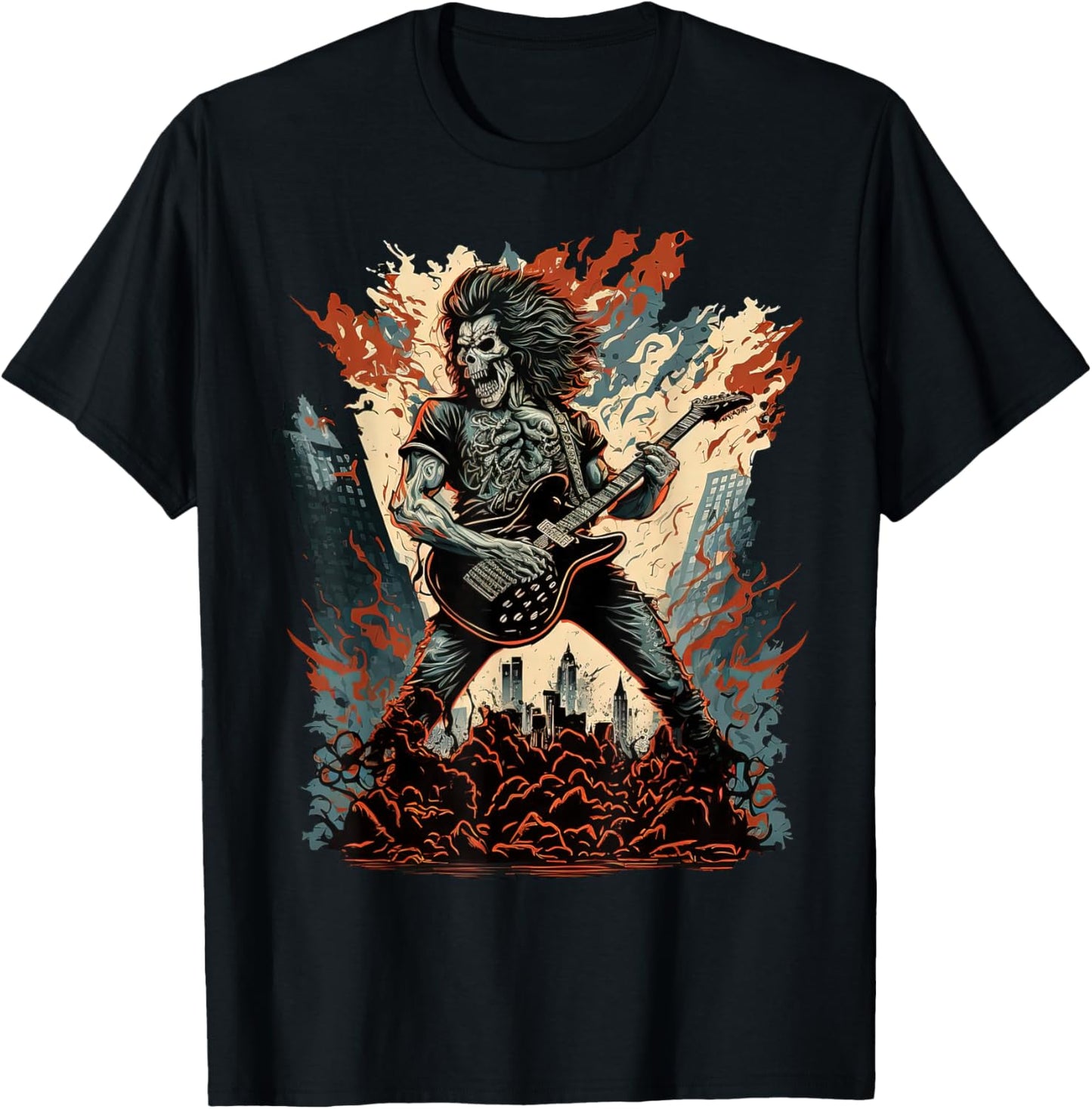80s Classic Fantasy Art Heavy Metal Rock n Roll T-Shirt - T-Shirt | Black