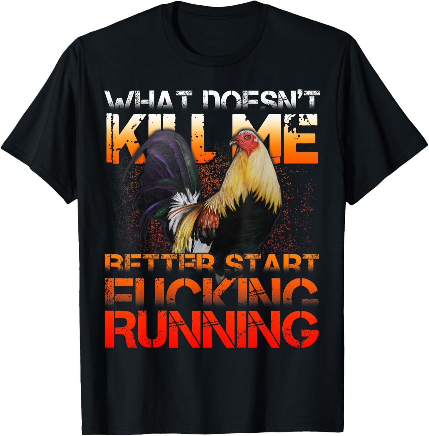 Funny Rooster Cock Fight T-Shirt - T-Shirt | Black