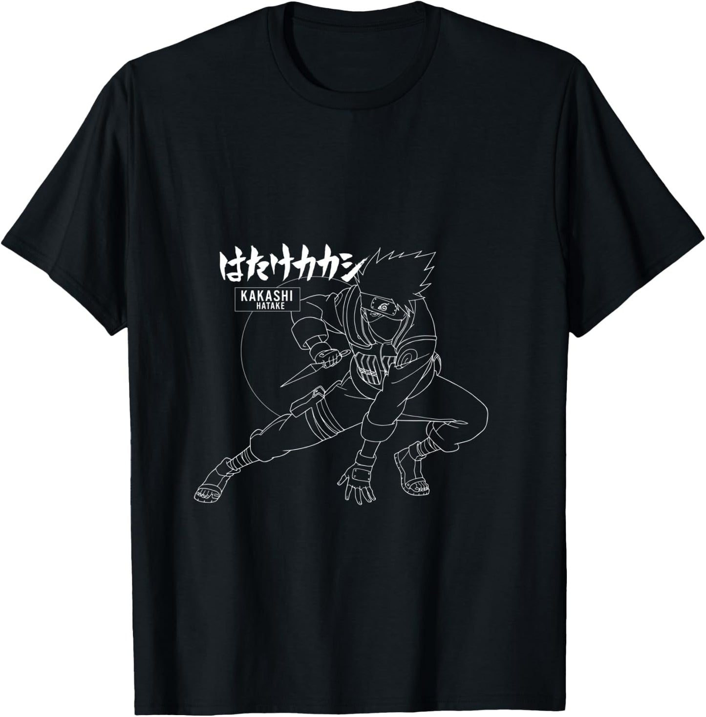 Naruto Shippuden Kakashi Hatake T-Shirt - T-Shirt | Black