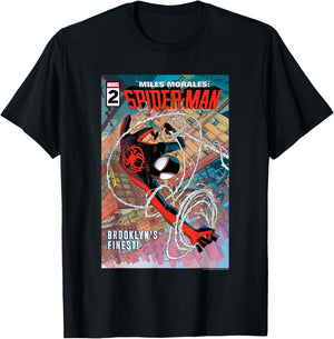 Marvel Spider-Man Across The Spider-Verse Part 1 BK's Finest T-Shirt - T-Shirt | Black