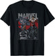 Marvel Avengers Classic Black Heroes Teamup T-Shirt - T-Shirt | Black