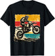 Vintage Motocross Stunt Dirt Bike Racing MX Enduro Off-Road T-Shirt - T-Shirt | Black