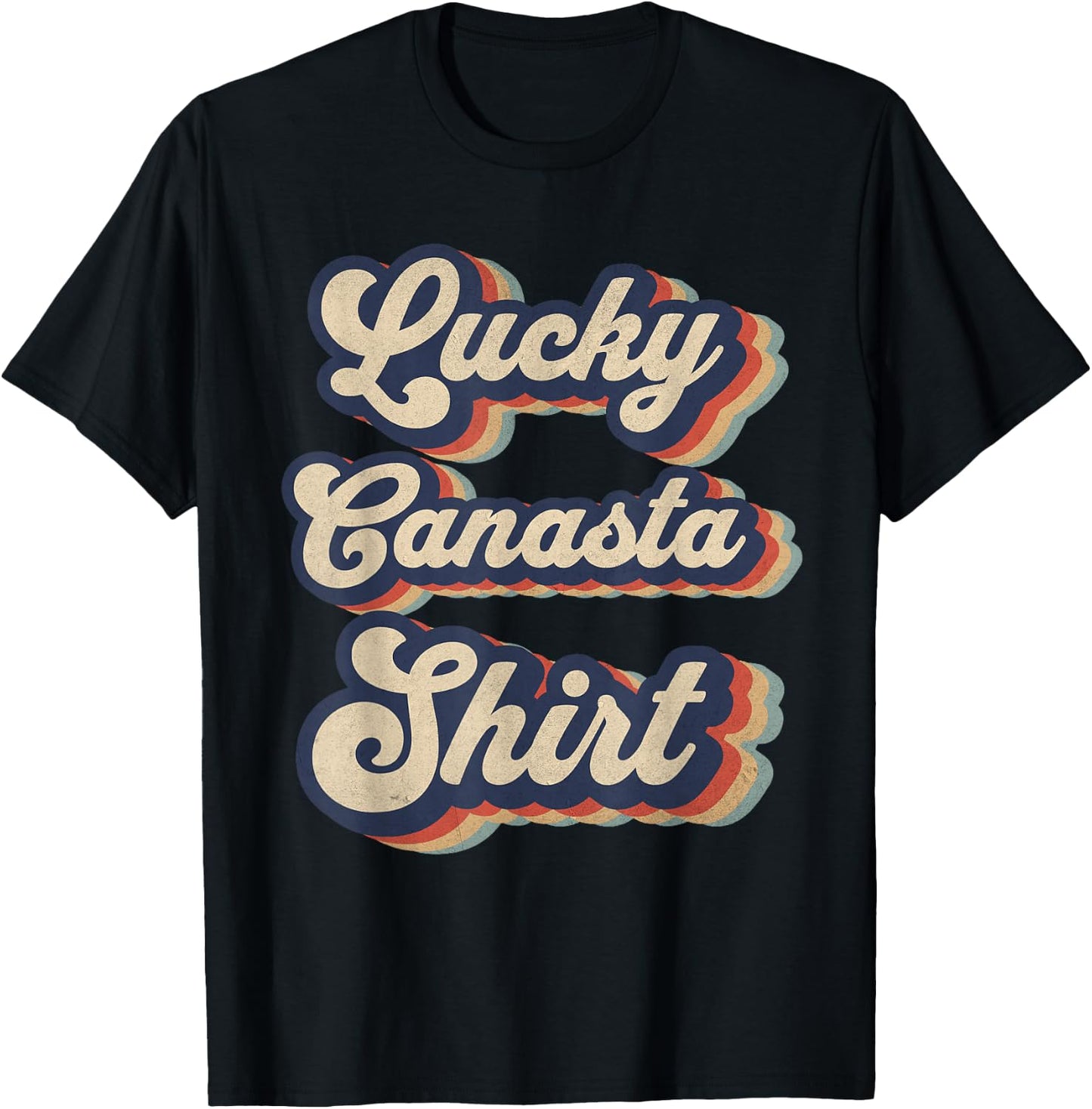 Never Underestimate A Grandpa Who Plays Canasta Game T-Shirt - T-Shirt | Black
