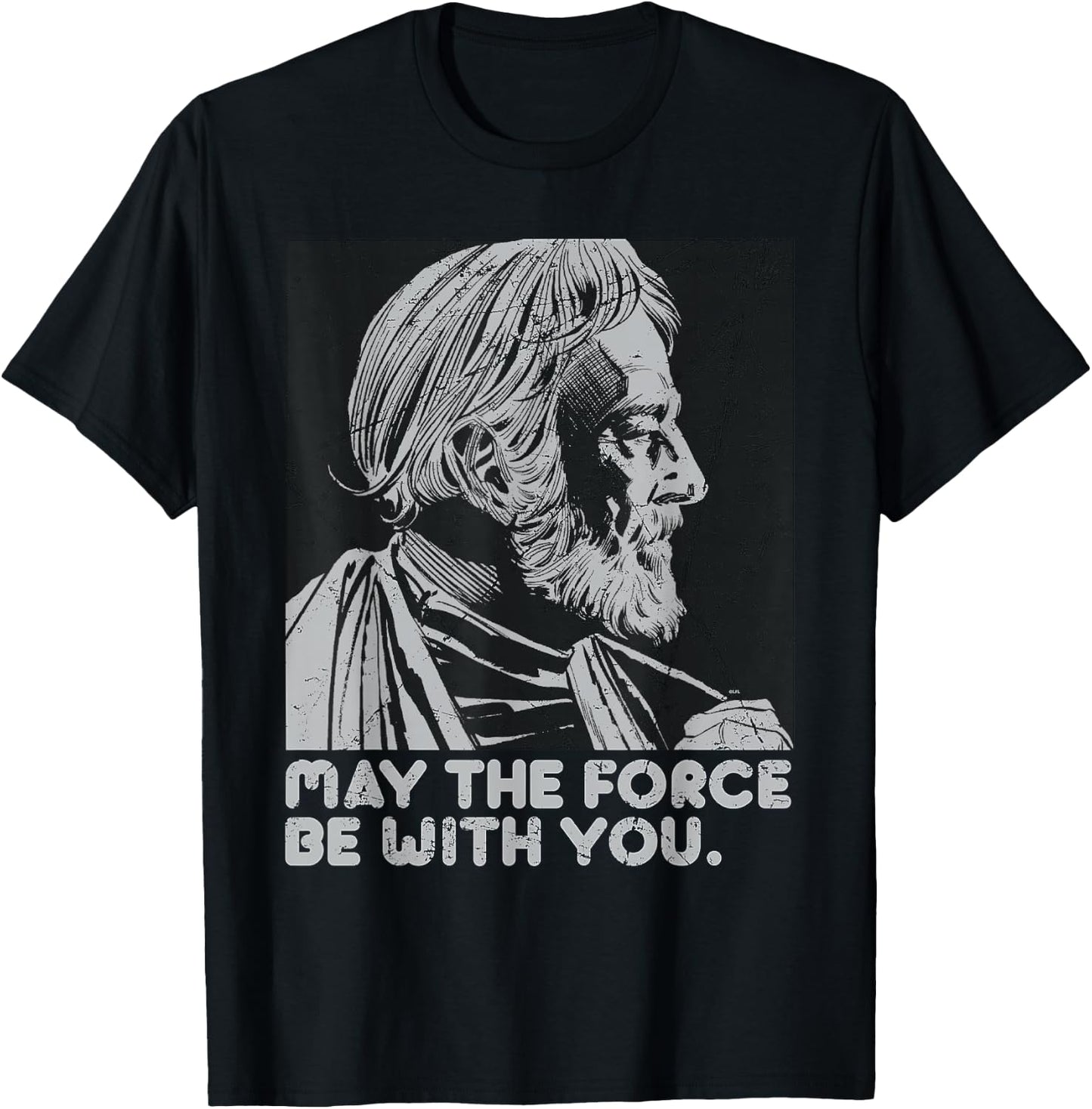 Star Wars Vintage Obi-Wan Kenobi May the Force Be With You T-Shirt - T-Shirt | Black
