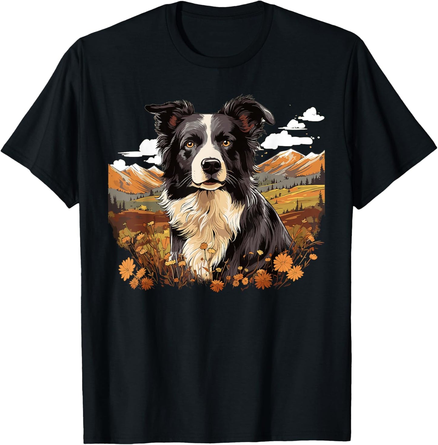 Border Collie Dog Border Collie T-Shirt - T-Shirt | Black