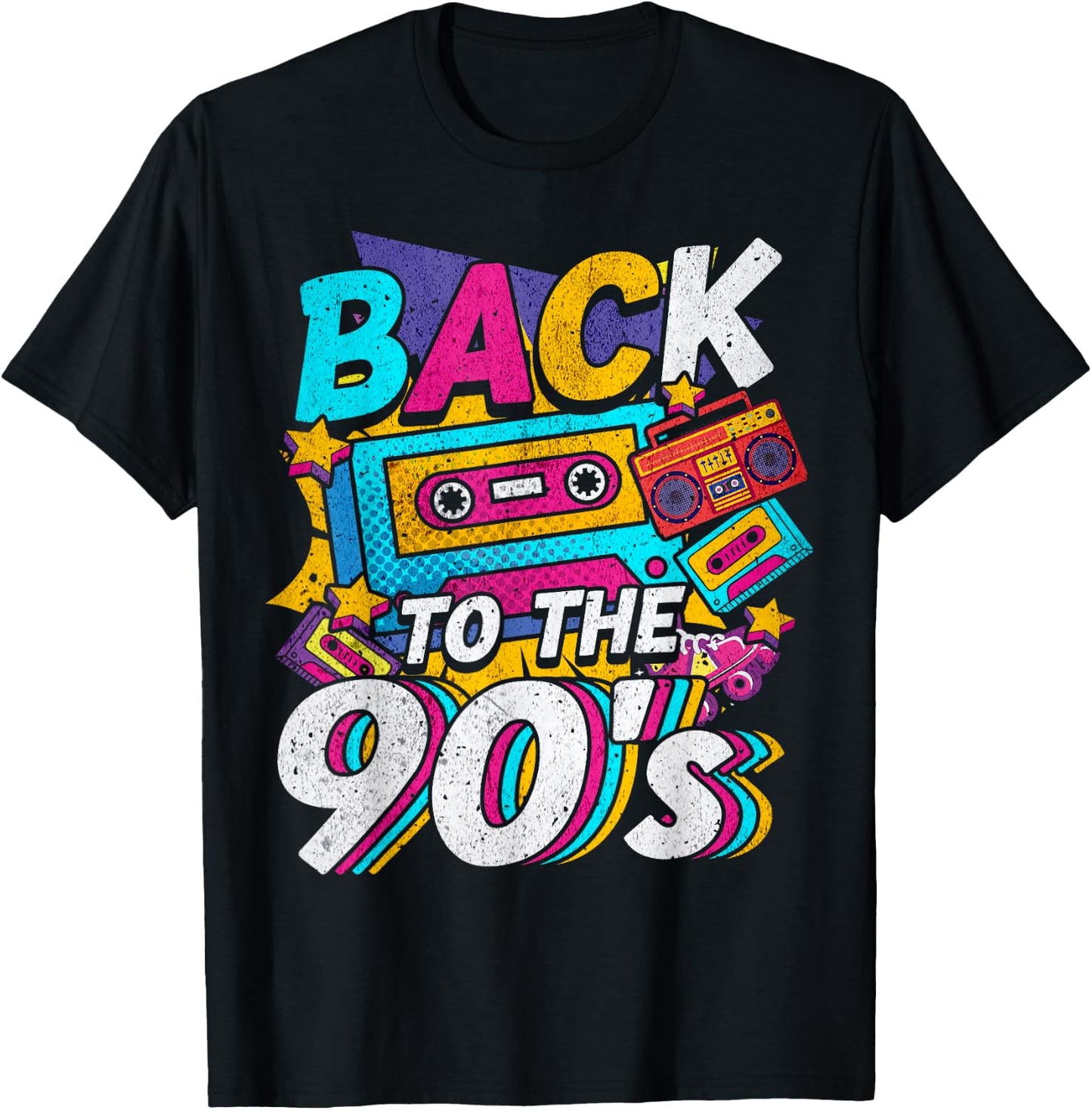 90s Outfit Party and Theme Party Costume T-Shirt - T-Shirt | Black