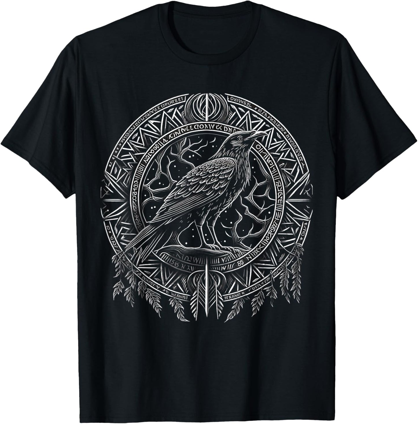 Odins Raven Viking Midgard Thor Walhalla T-Shirt - T-Shirt | Black