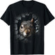 Squirrel Art - Wall Animal Squirrel T-Shirt - T-Shirt | Black