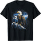 Eagle Landscapes Wilderness Mountains Bald Eagle Majestic Breathtaking Bird Nature Freedom USA T-Shirt - T-Shirt | Black