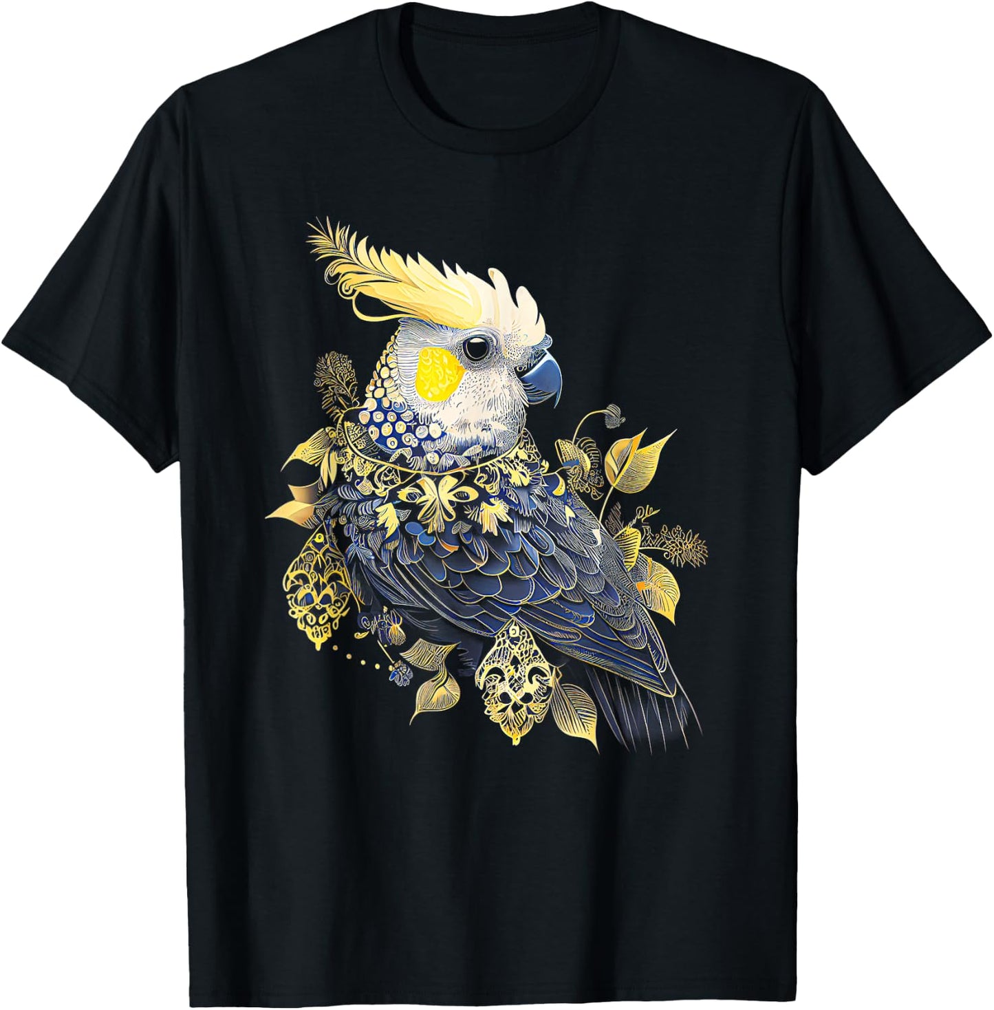 Love Cockatiel Women Parrot for pet Bird Lovers Cockatiel T-Shirt - T-Shirt | Black