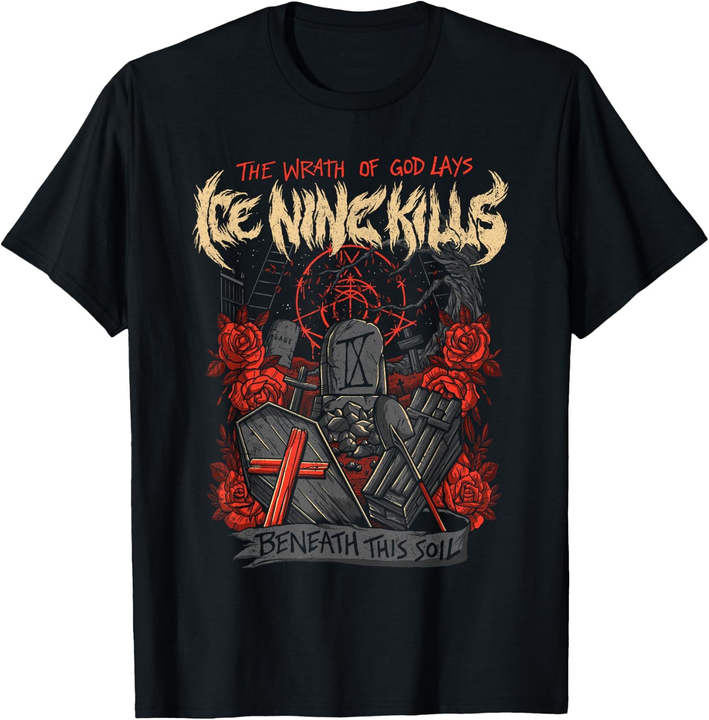 Ice Nine Kills – The Wrath of God T-Shirt - T-Shirt | Black