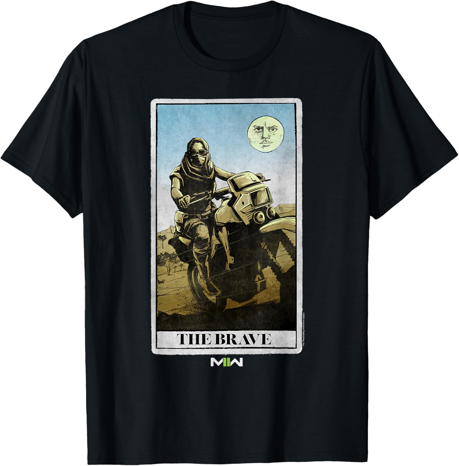 Call of Duty: Modern Warfare 2 The Brave Desert Bike Card T-Shirt - T-Shirt | Black
