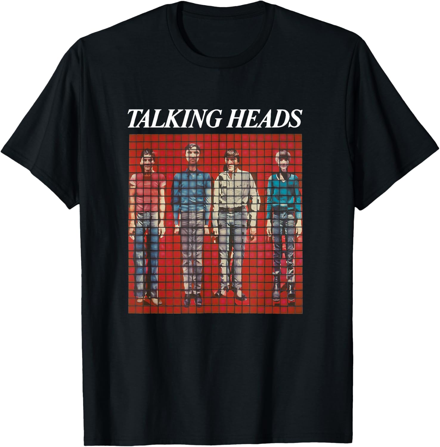 Talking Heads Pixel Portrait T-Shirt - T-Shirt | Black