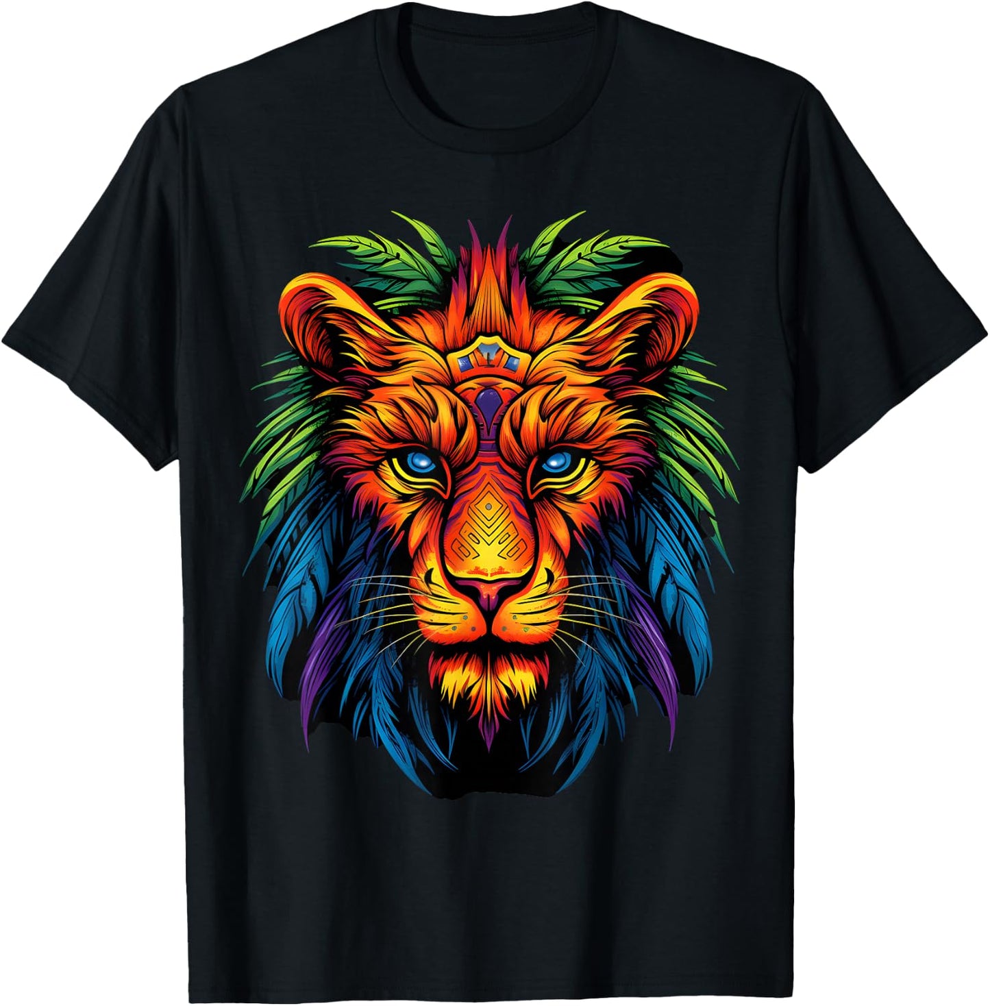 Tribal Lion T-Shirt - T-Shirt | Black