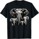 Elephant Dad Grahpic - Family Elephant Men T-Shirt - T-Shirt | Black