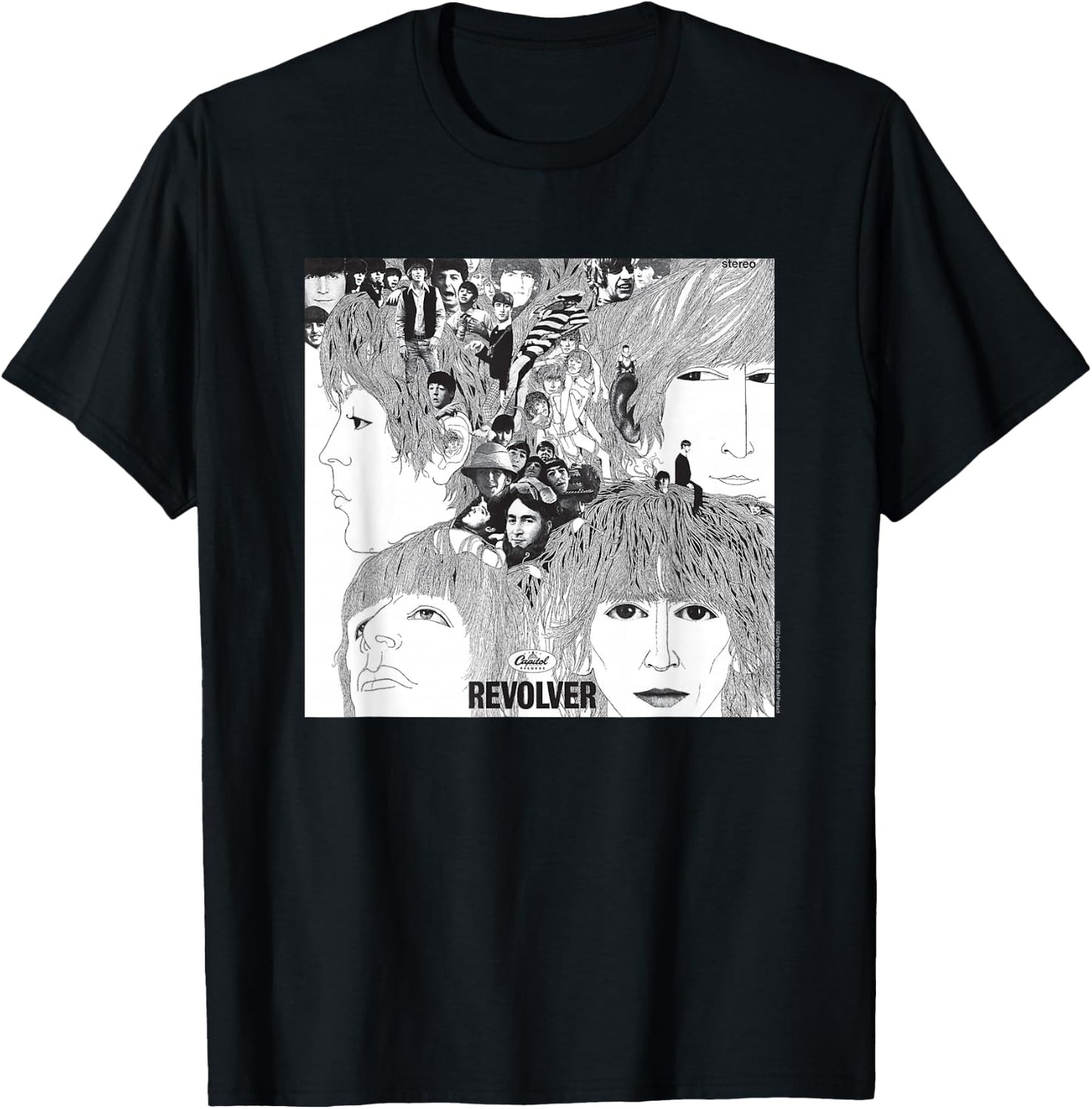 The Beatles - Revolver Album Cover T-Shirt - T-Shirt | Black